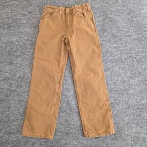 Polo Country Ralph Lauren Pants Boys Size‎ 12 Brown Duck Canvas Carpenter Casual